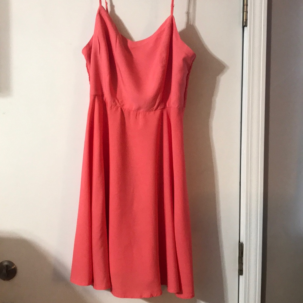Peach summer dress